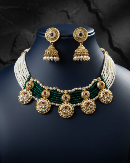 Rajvika Heirloom Necklace Set Zestro