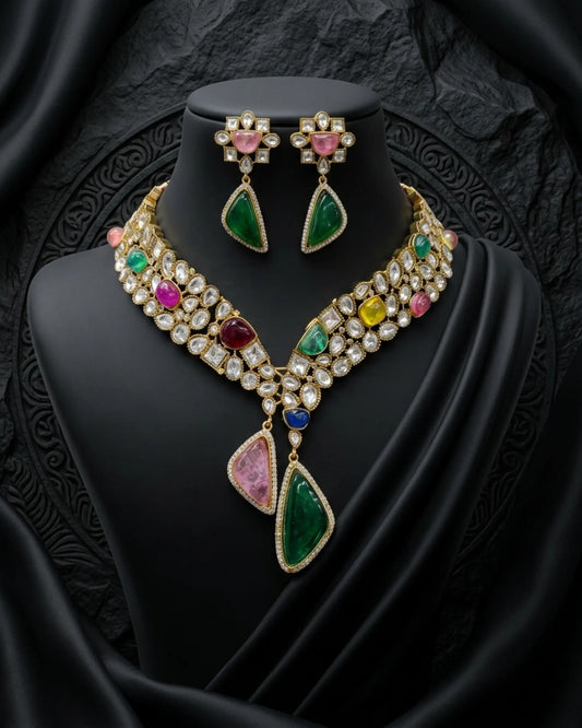 Royal Drop Necklace Set Zestro