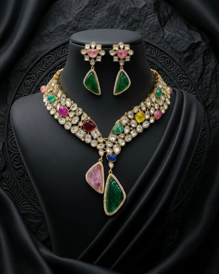 Royal Drop Necklace Set Zestro