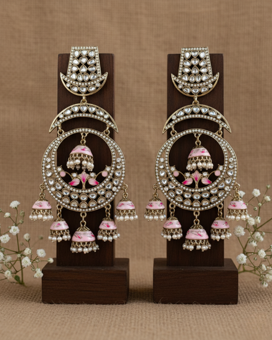 Royal Long Chand Jhumkas