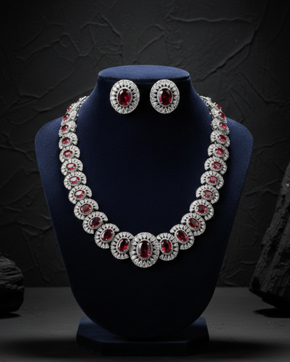 Royale Halo Necklace Set