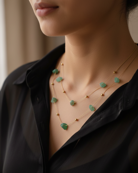 Stone Layered Neckpiece