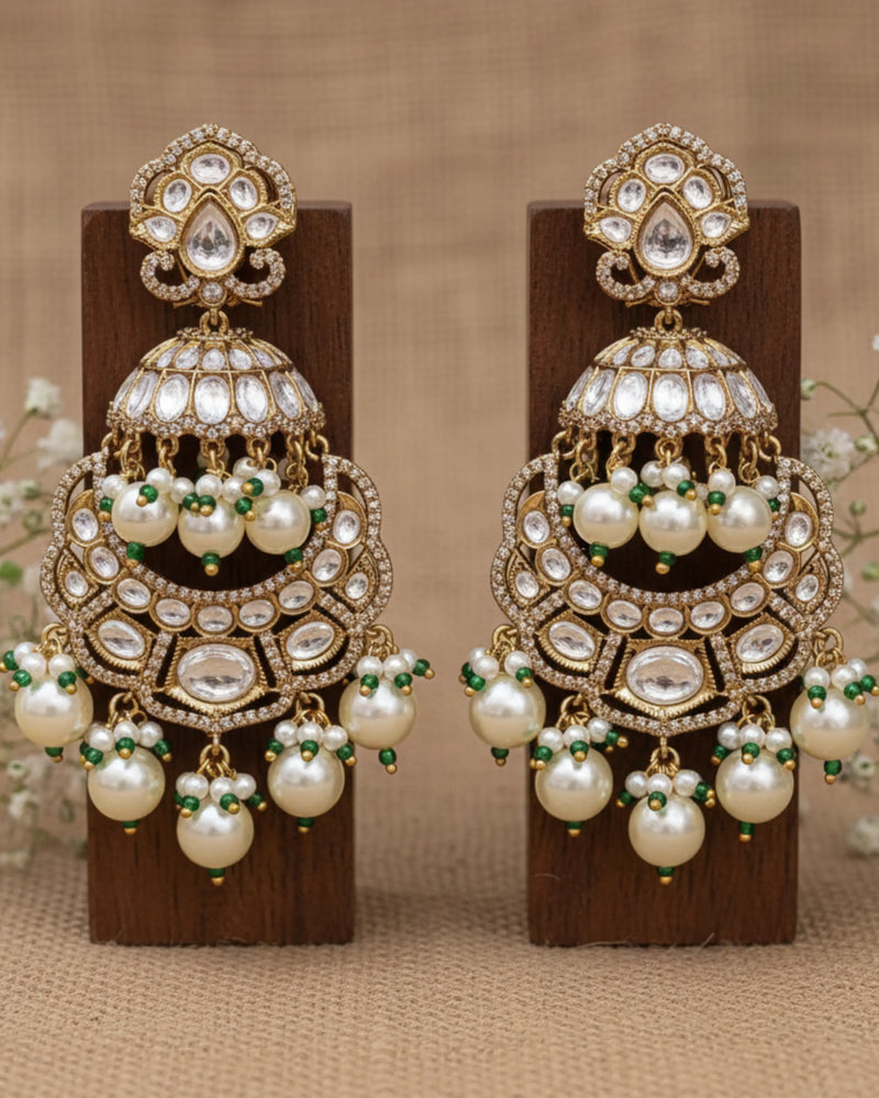 Suhana Polki Droplets Earrings Zestro
