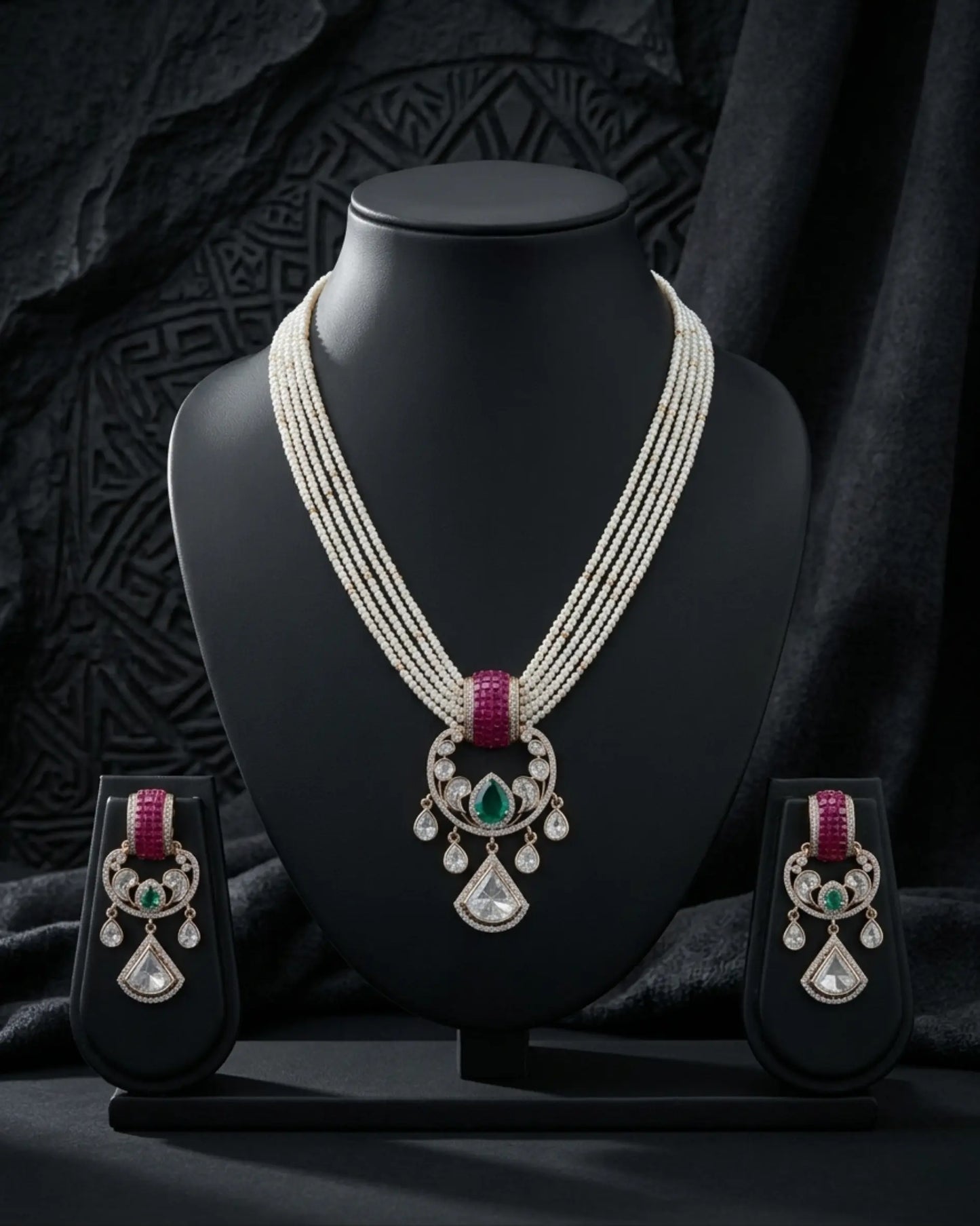 Zivah Pearl Necklace Set Zestro