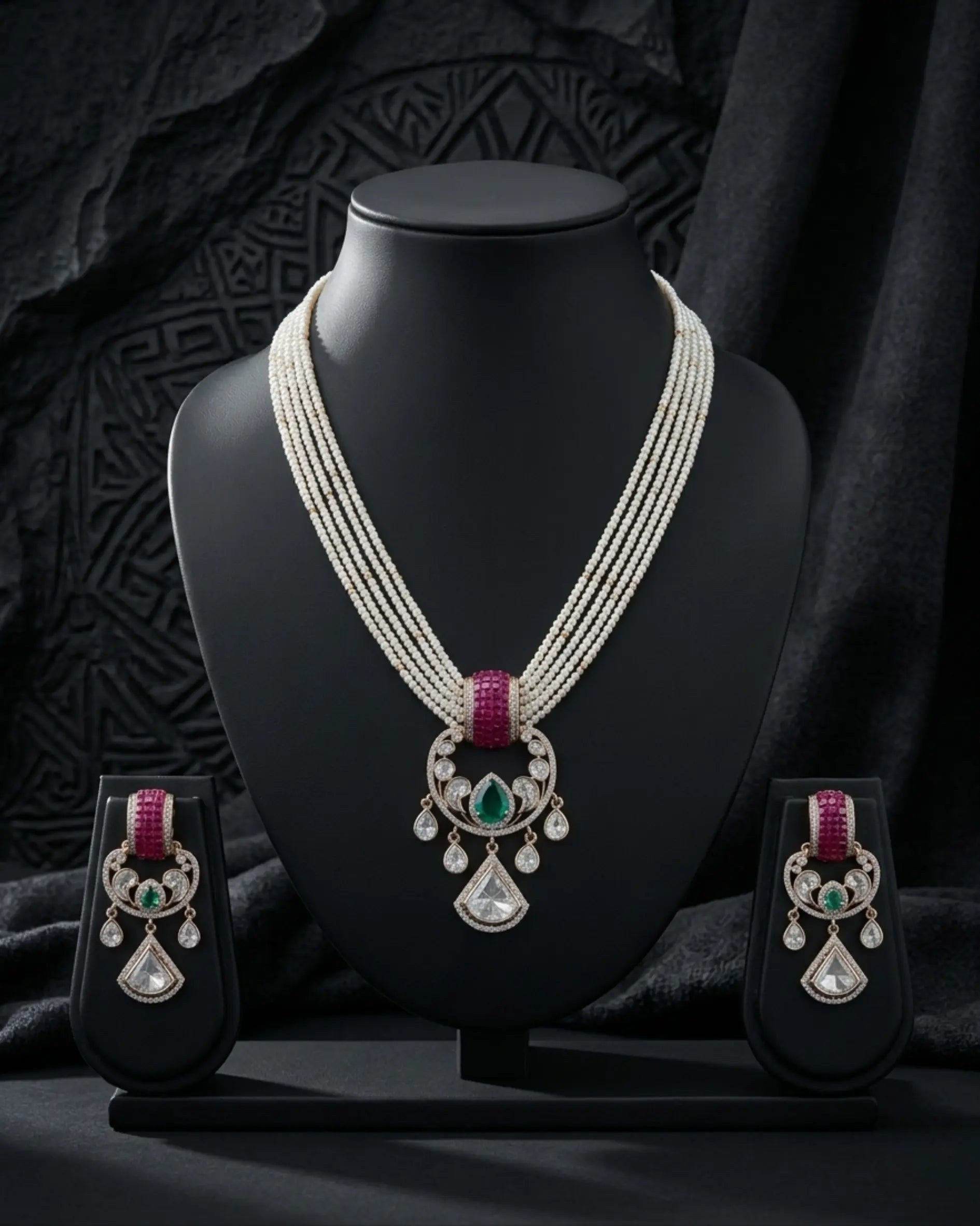 Zivah Pearl Necklace Set Zestro