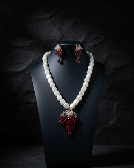 Ziya Elegant Pearl Set Zestro