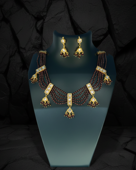Aarohi Pearl Necklace Set