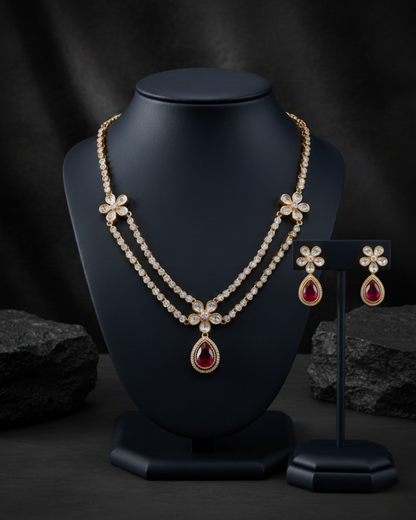 Amara Layered Bloom Necklace Set