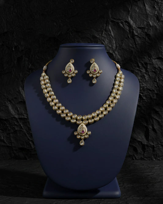Classic Kundan Necklace Set Zestro