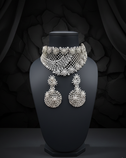 Diamond Net Collar Set