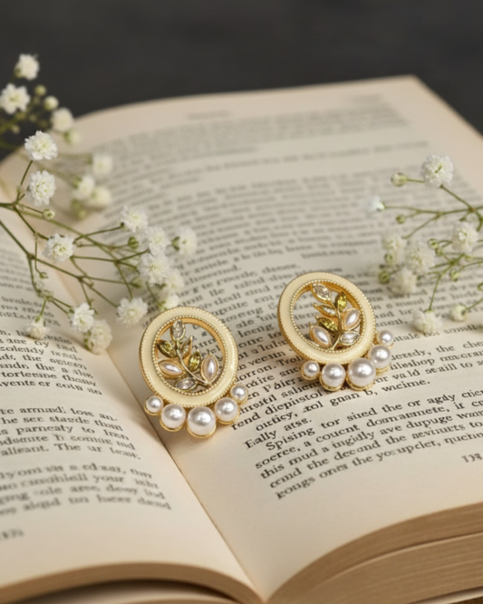 Foliage Pearl Earrings