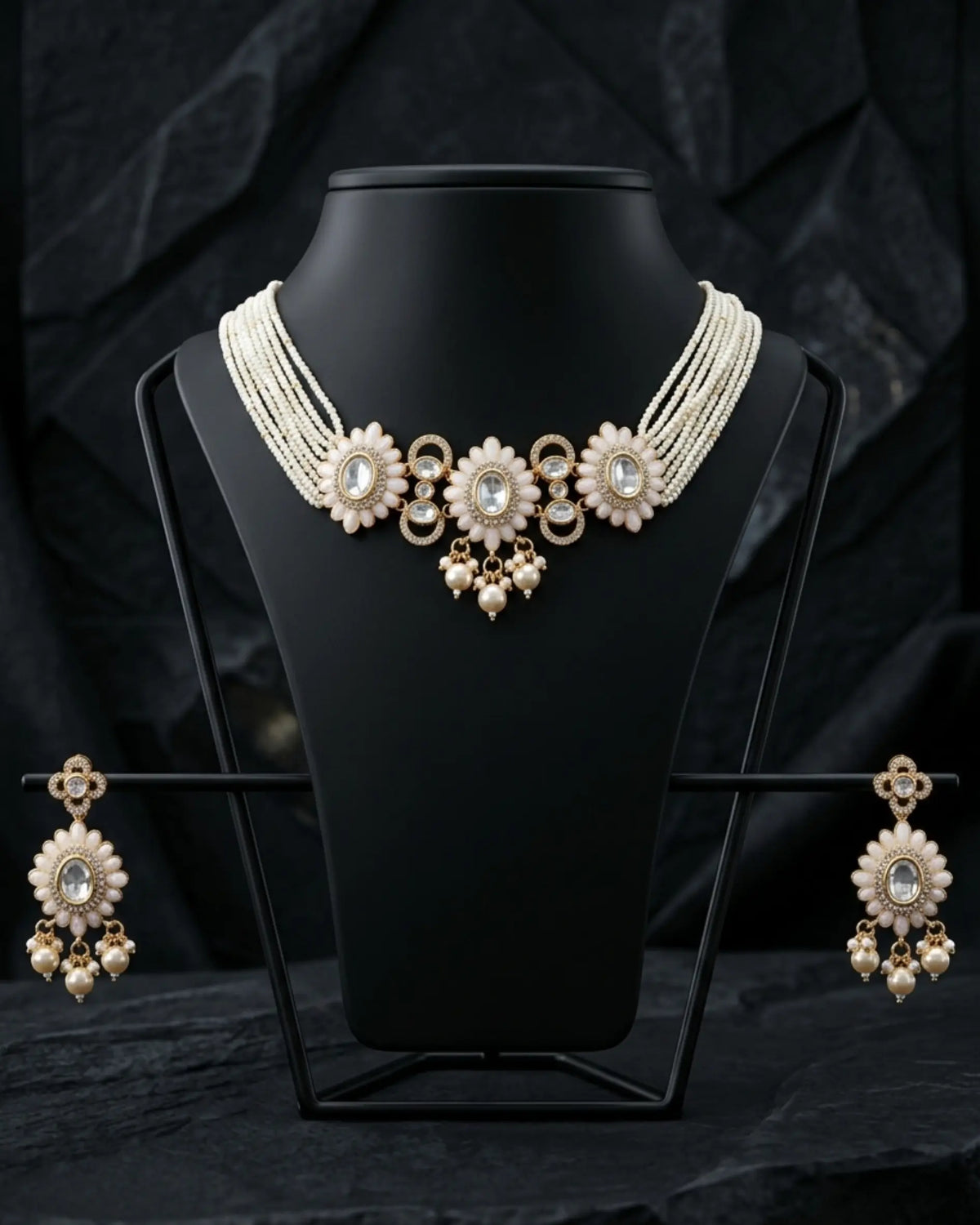 Gulbahar Pearl Radiance Choker Set Zestro