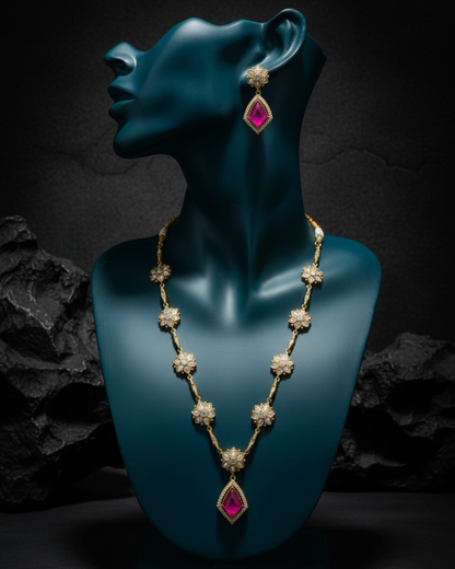 Iraa Floral Grace Necklace Set