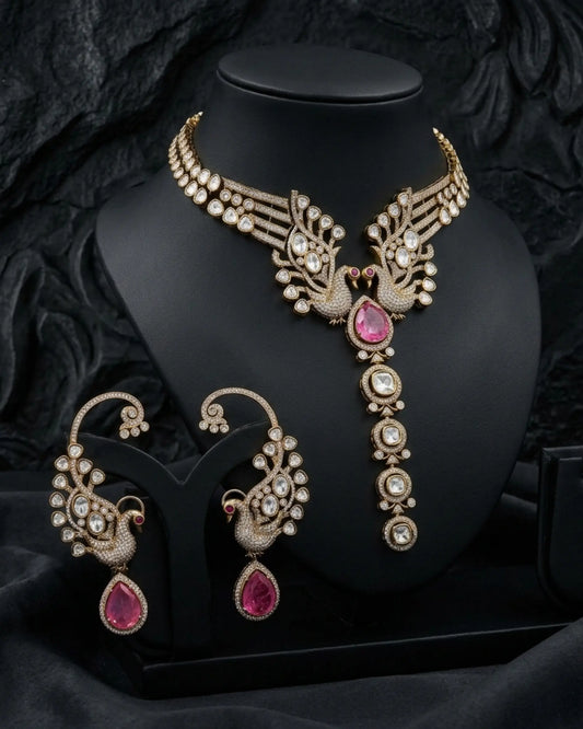 Mayurika Kundan Necklace Set Zestro