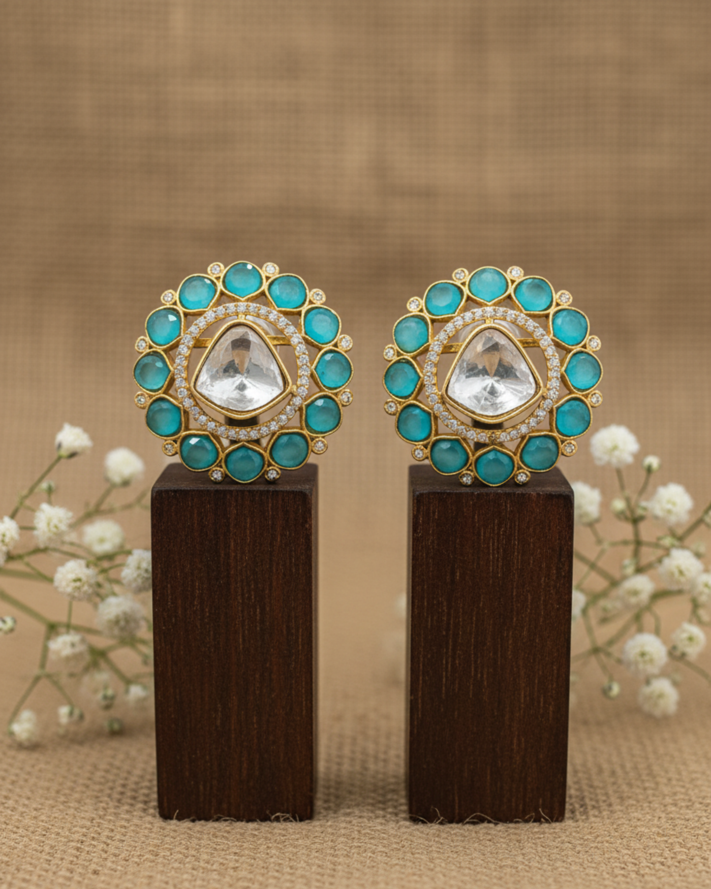 Mehar Polki Studs