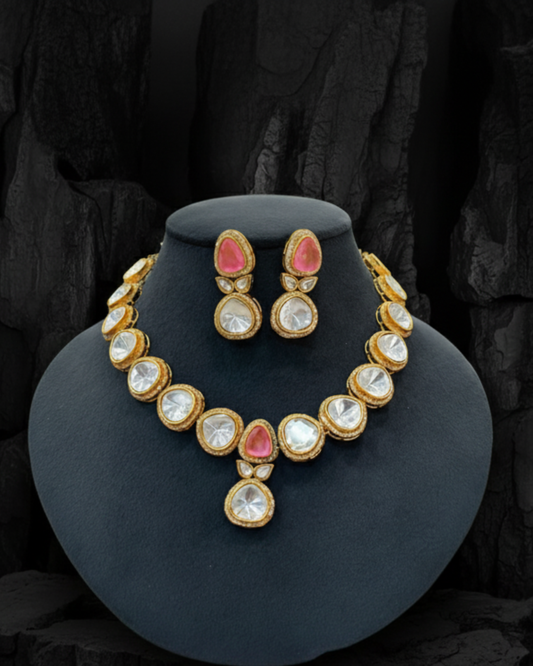 Nivara Uncut Kundan Necklace Set