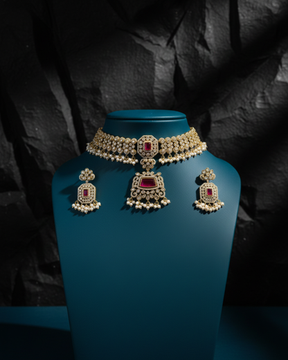 Pearl Dynasty Choker Necklace Set