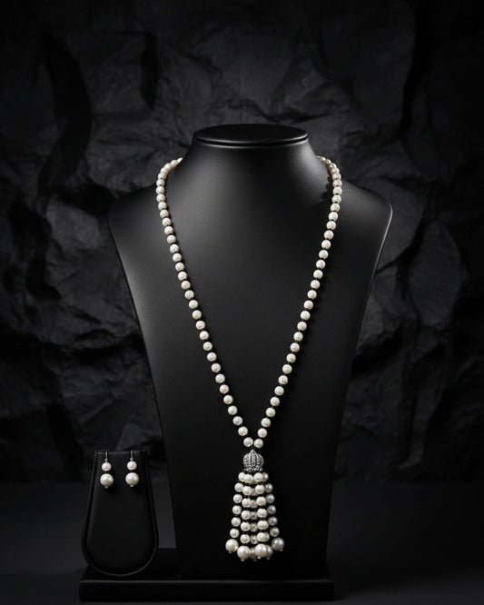 Pearl Fall Tassel Set Zestro
