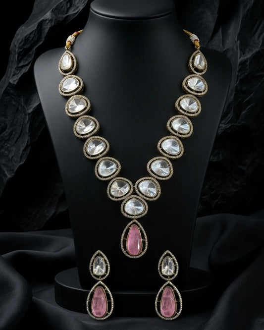 Prisha Uncut Kundan Imperial Set Zestro