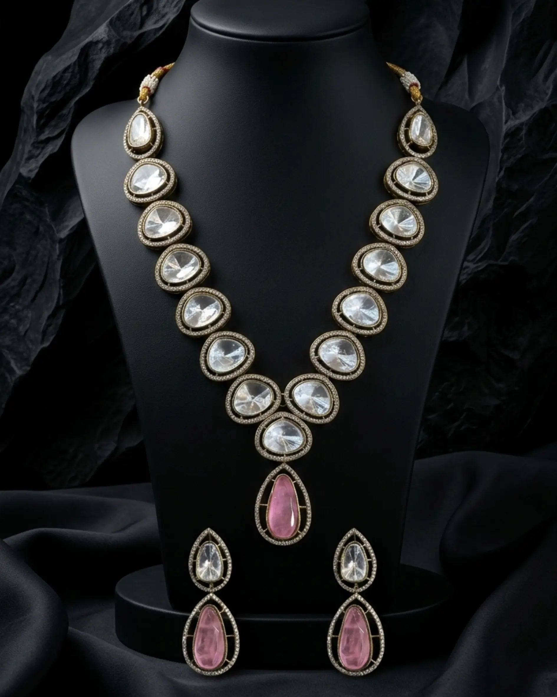 Prisha Uncut Kundan Imperial Set Zestro