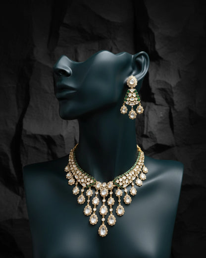 Ritvi Kundan Necklace Set Zestro