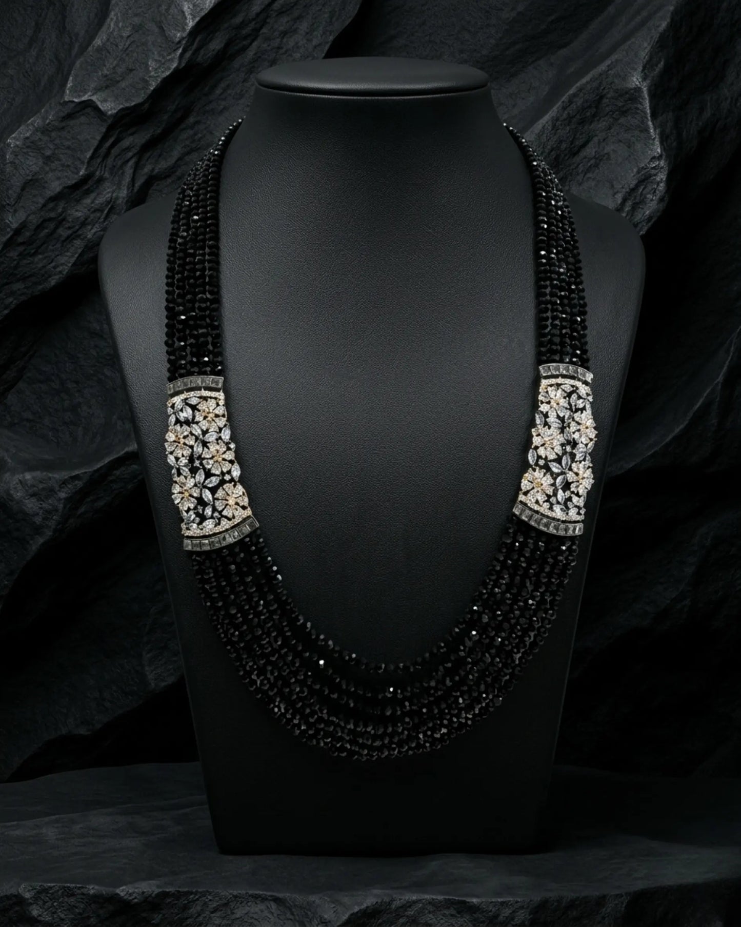 Ruhi Onyx Mala Set Zestro