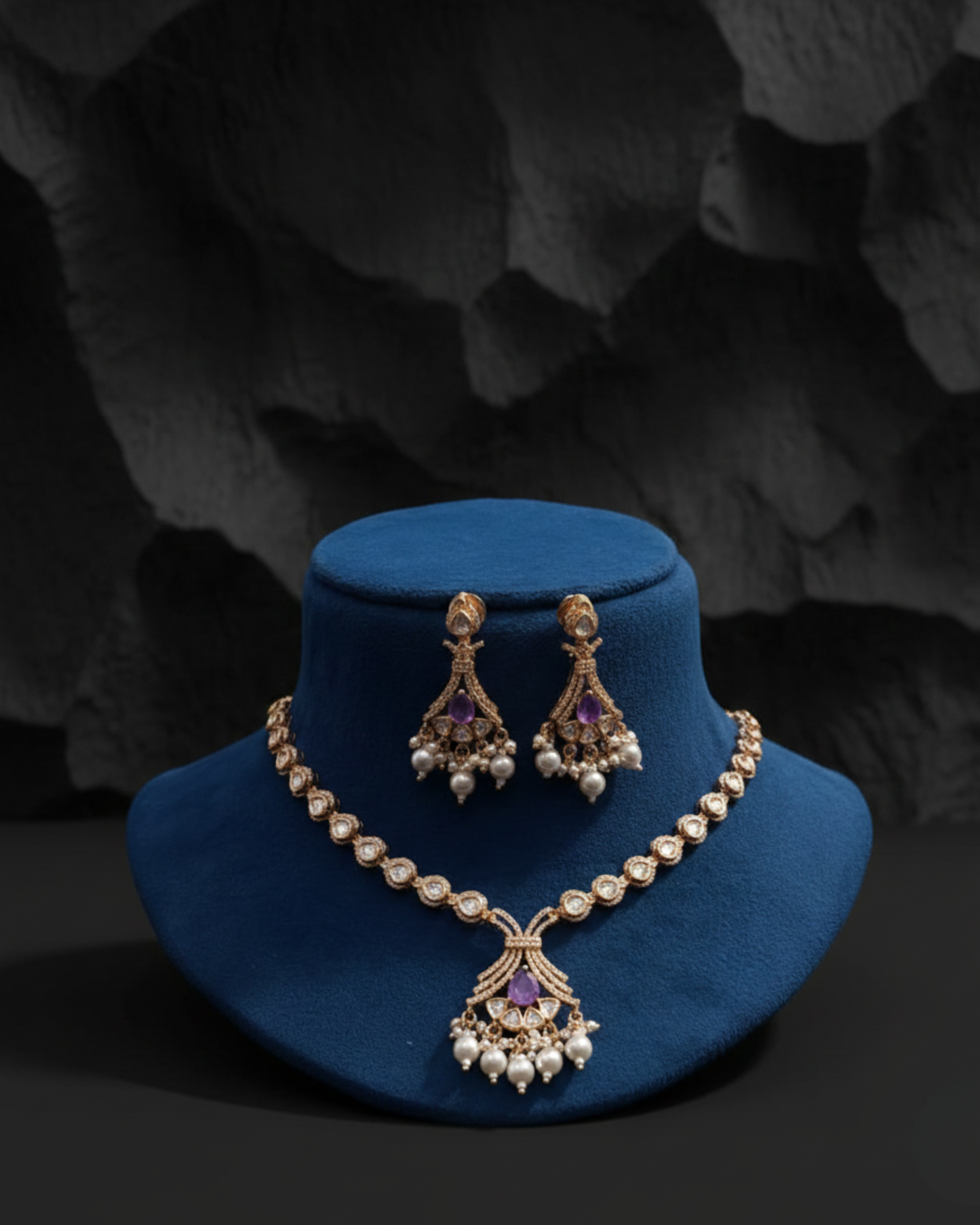 Ruhika Royal Drop Necklace Set