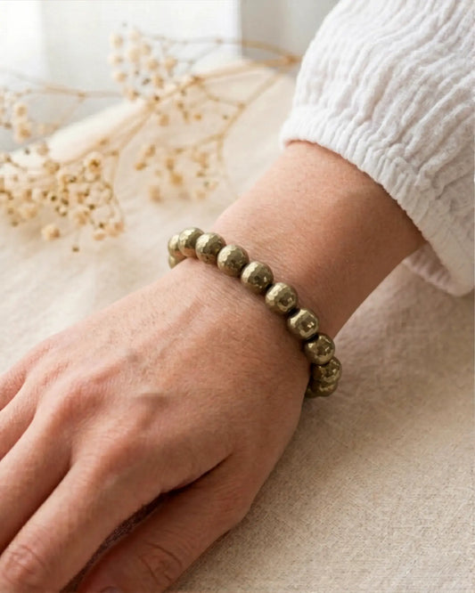 Shield Pyrite Bracelet Zestro