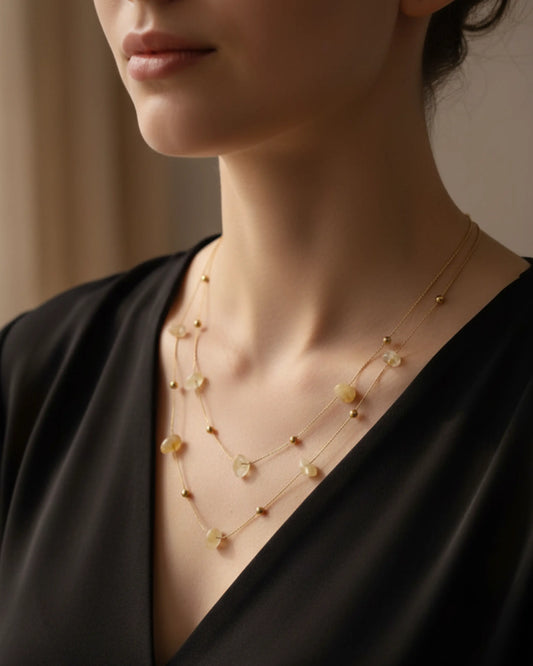 Stone Layered Neckpiece Zestro