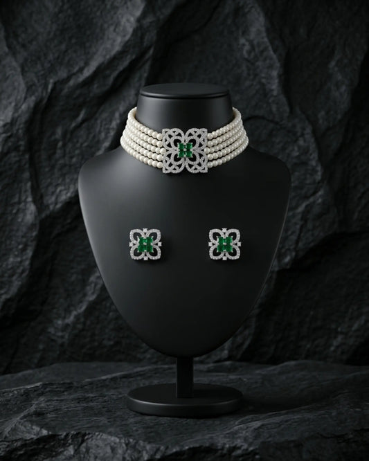 Trisha Pearl Choker Set Zestro