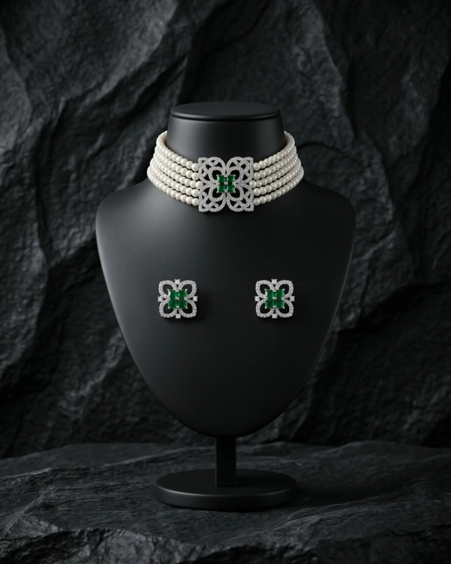 Trisha Pearl Choker Set Zestro