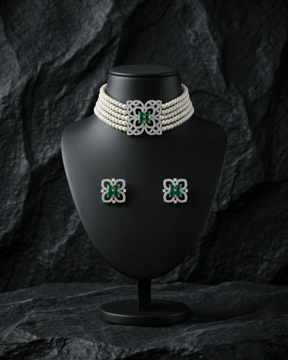 Trisha Pearl Choker Set Zestro