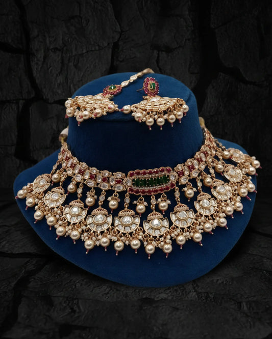 Zareen Noor Kundan Necklace Set Zestro