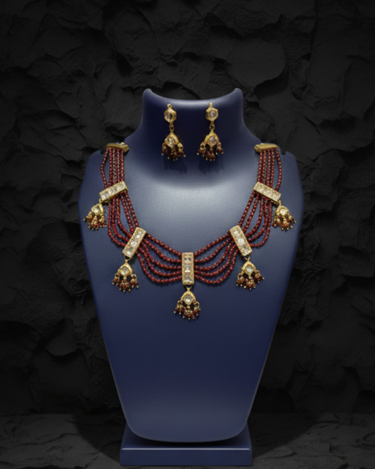 Aarohi Pearl Necklace Set