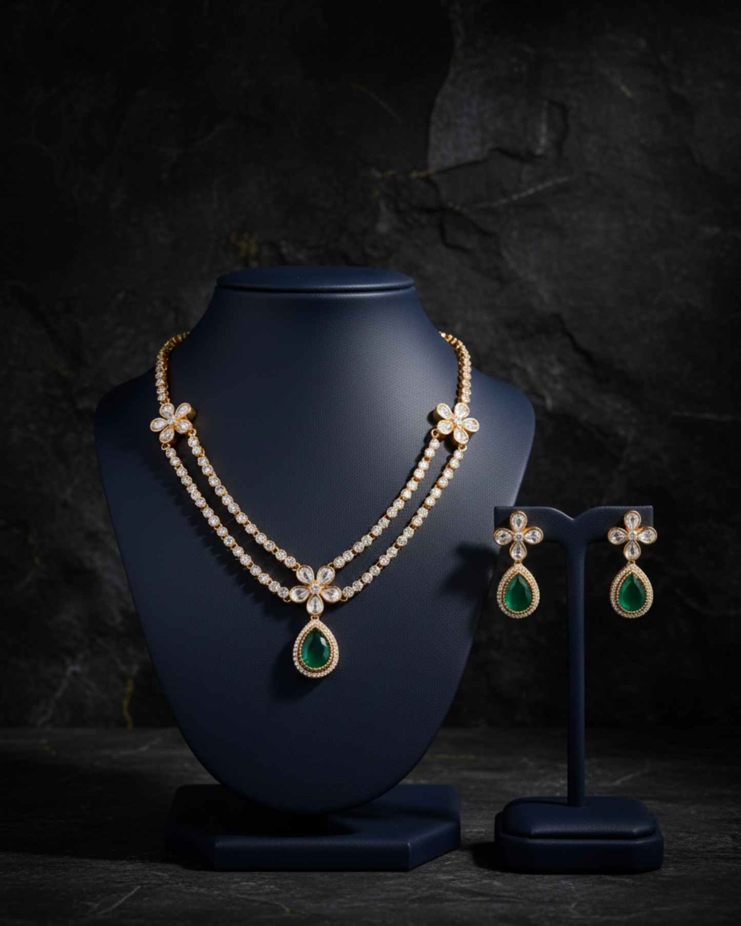 Amara Layered Bloom Necklace Set