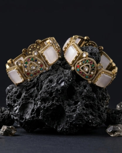 Antique Navratna  Kada Bangles Zestro