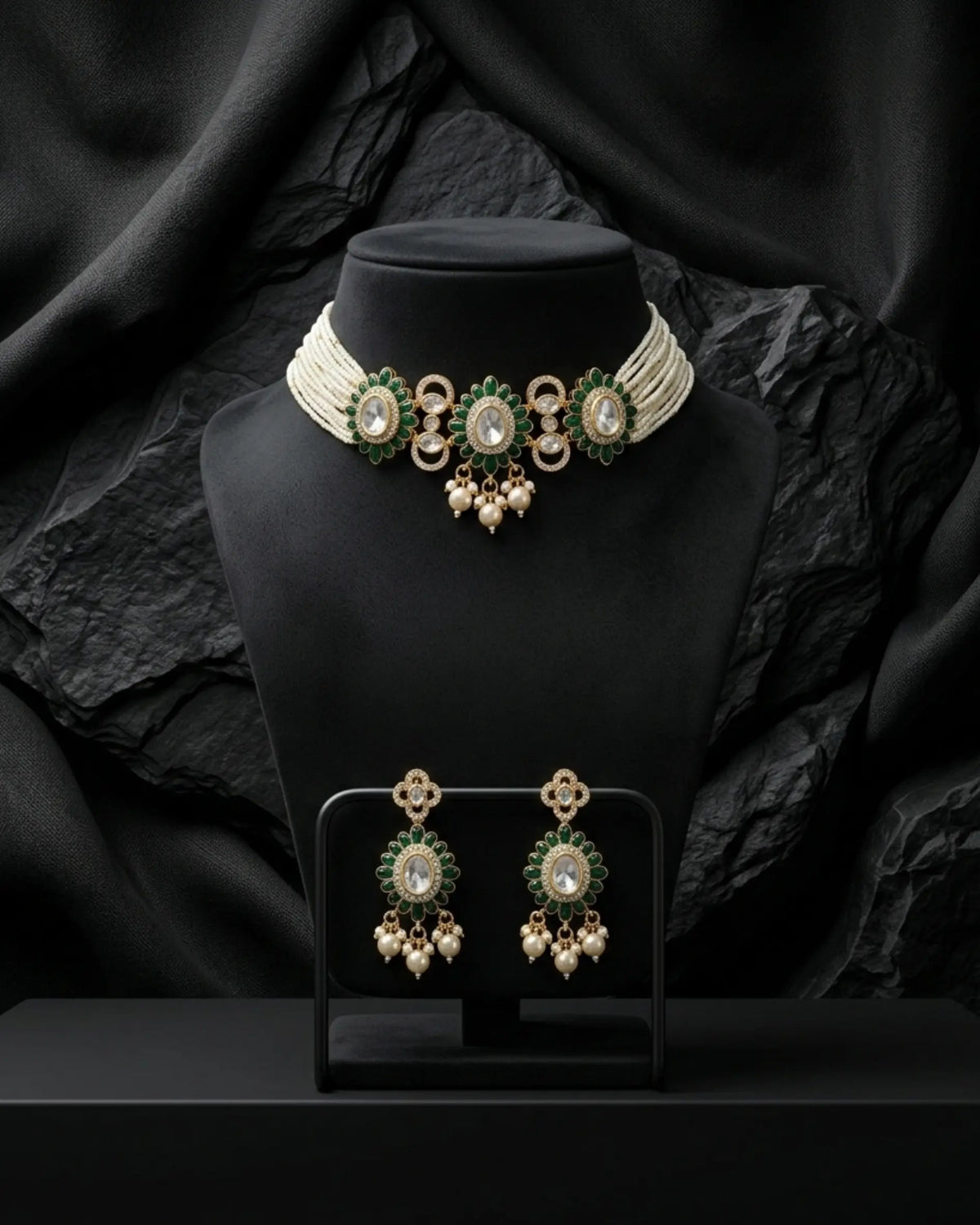Gulbahar Pearl Radiance Choker Set Zestro