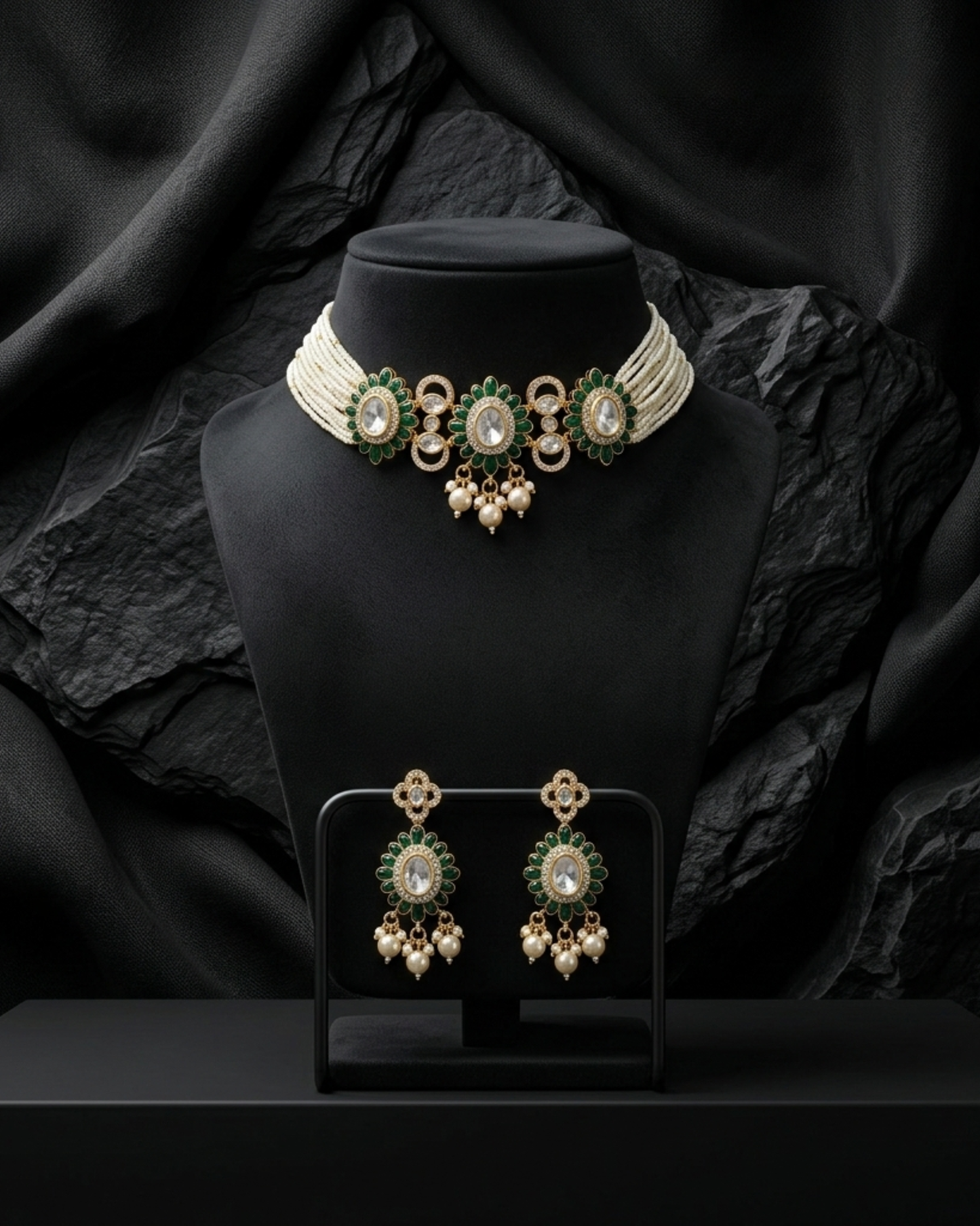 Gulbahar Pearl Radiance Choker Set