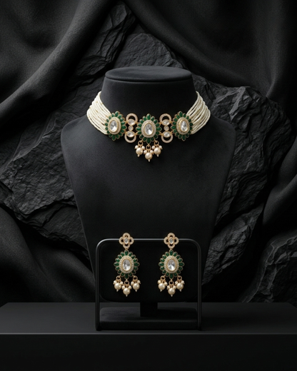 Gulbahar Pearl Radiance Choker Set