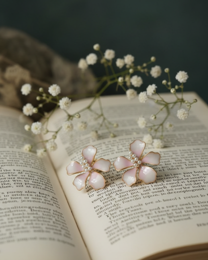 Petal Pearl Bloom Earrings