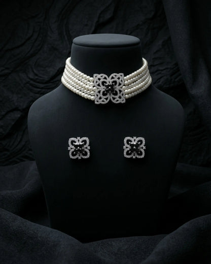 Trisha Pearl Choker Set Zestro