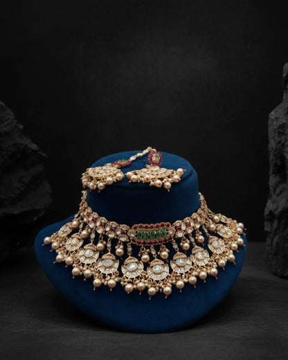 Zareen Noor Kundan Necklace Set Zestro