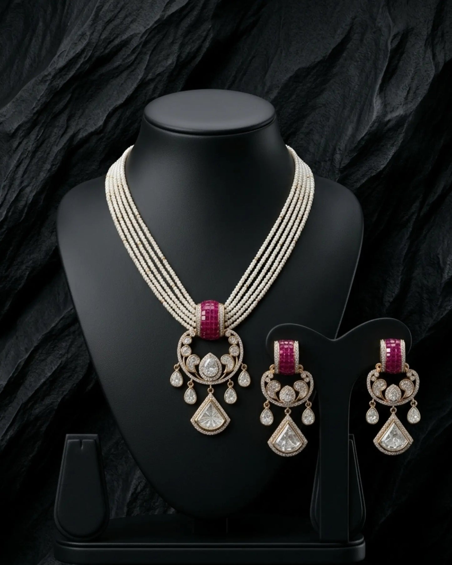 Zivah Pearl Necklace Set Zestro