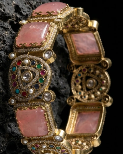 Antique Navratna  Kada Bangles Zestro