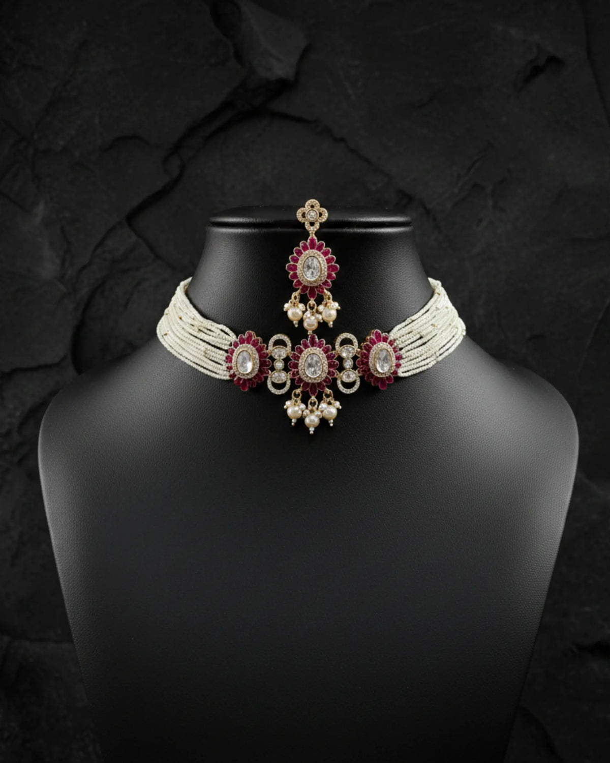 Gulbahar Pearl Radiance Choker Set Zestro
