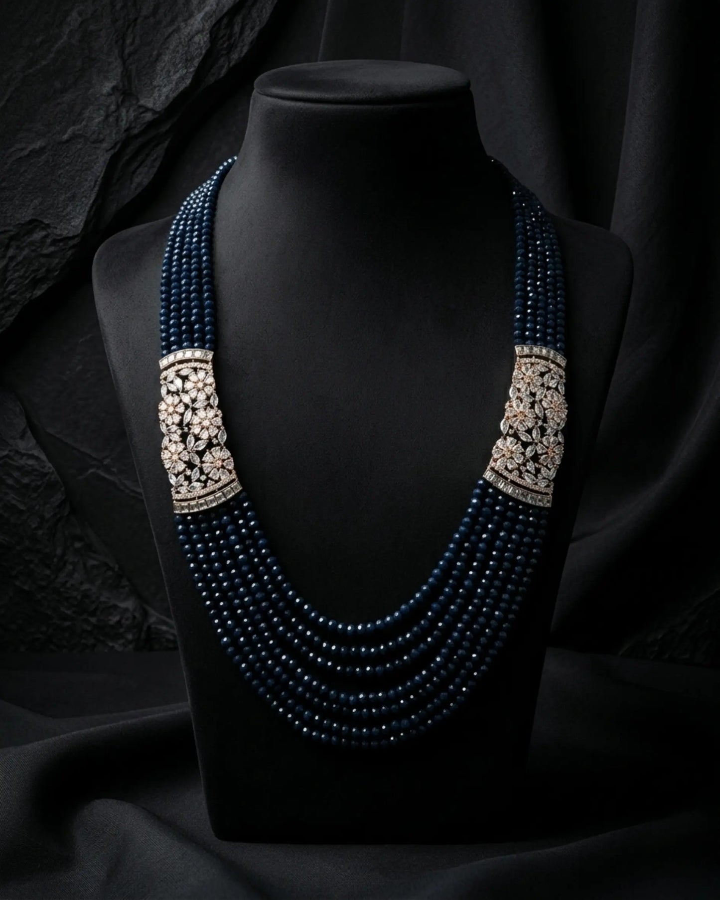 Ruhi Onyx Mala Set Zestro