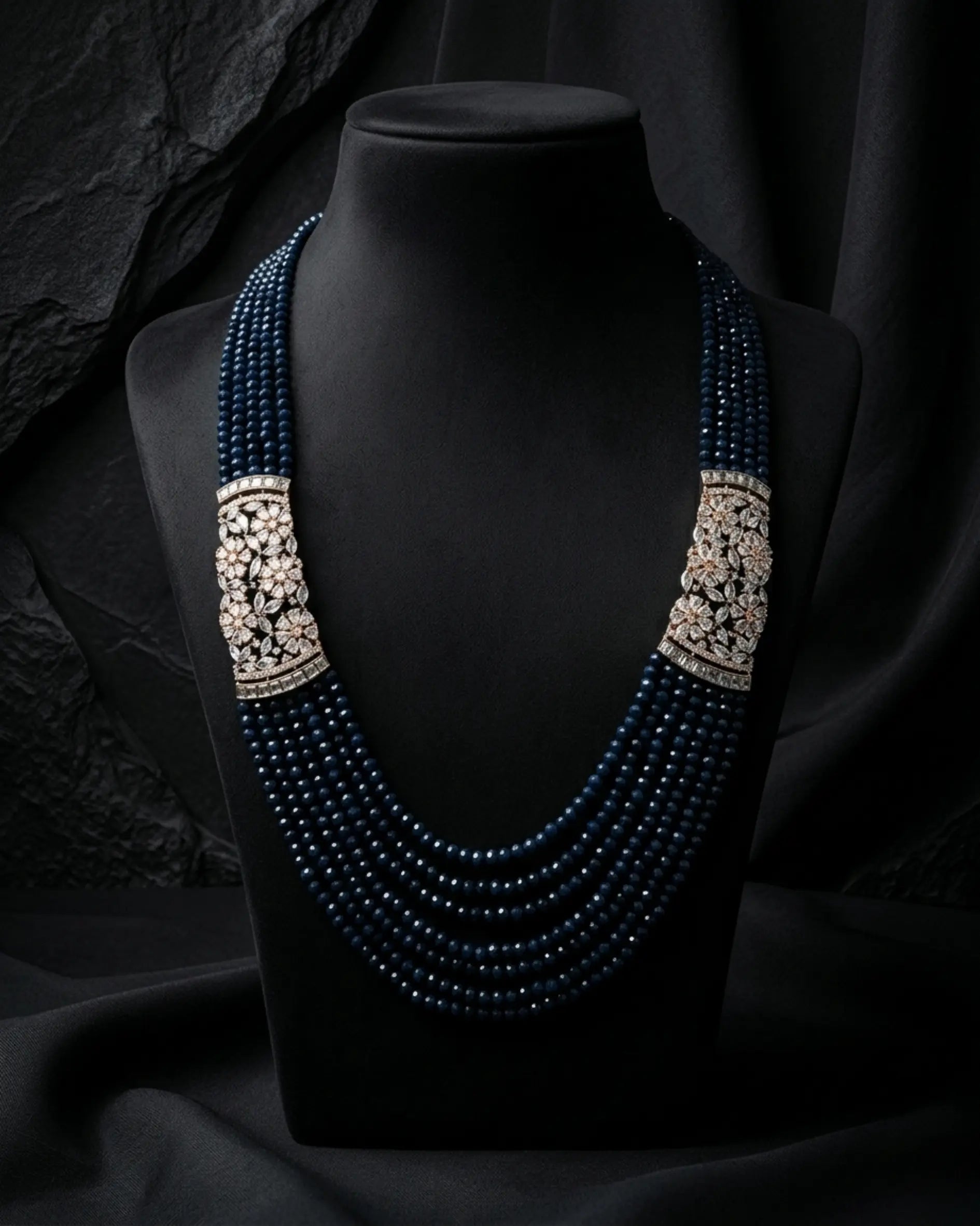 Ruhi Onyx Mala Set Zestro