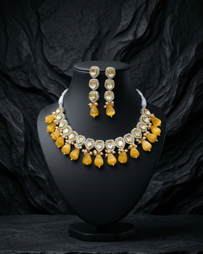 Shahi Teardrop Kundan Set