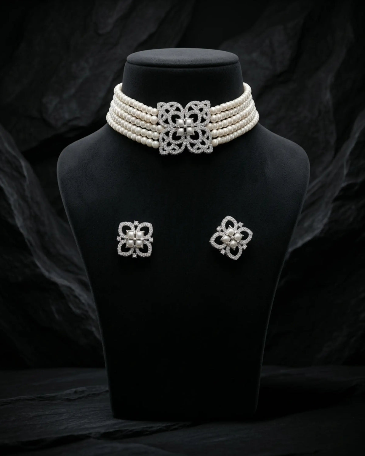 Trisha Pearl Choker Set Zestro