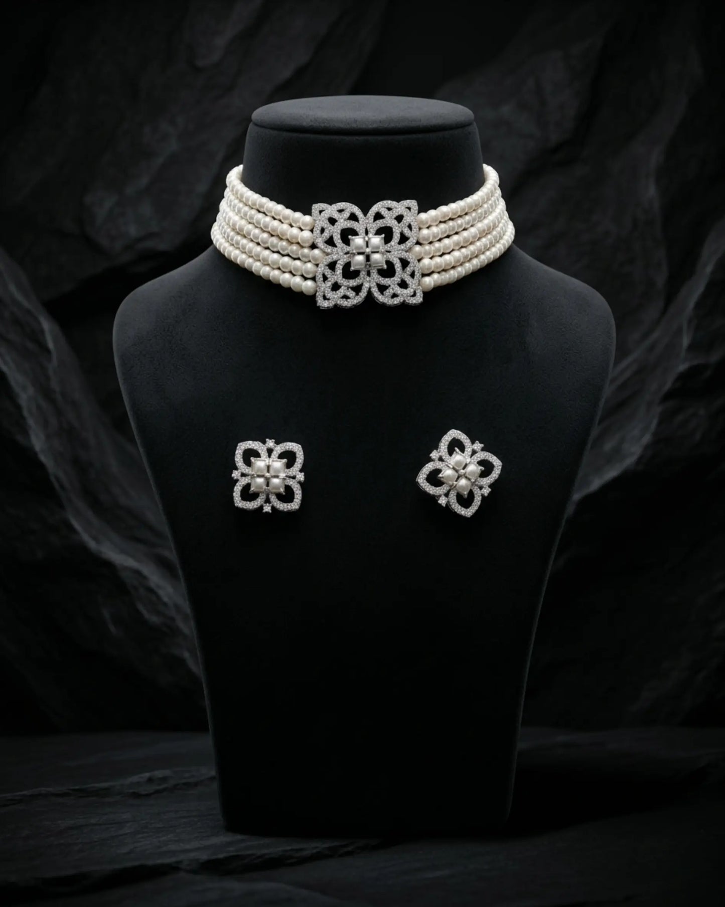 Trisha Pearl Choker Set Zestro